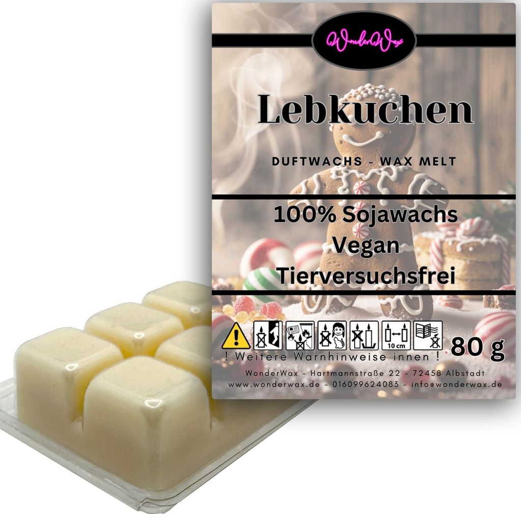 WonderWax Duftwachs Wax Melts für Duftlampe, 6 Würfel Duftmelt Wachsmelt Sojawachs Duftwachs Würfel für Raumdüfte, Wachs Duftöl Winter Indoor...