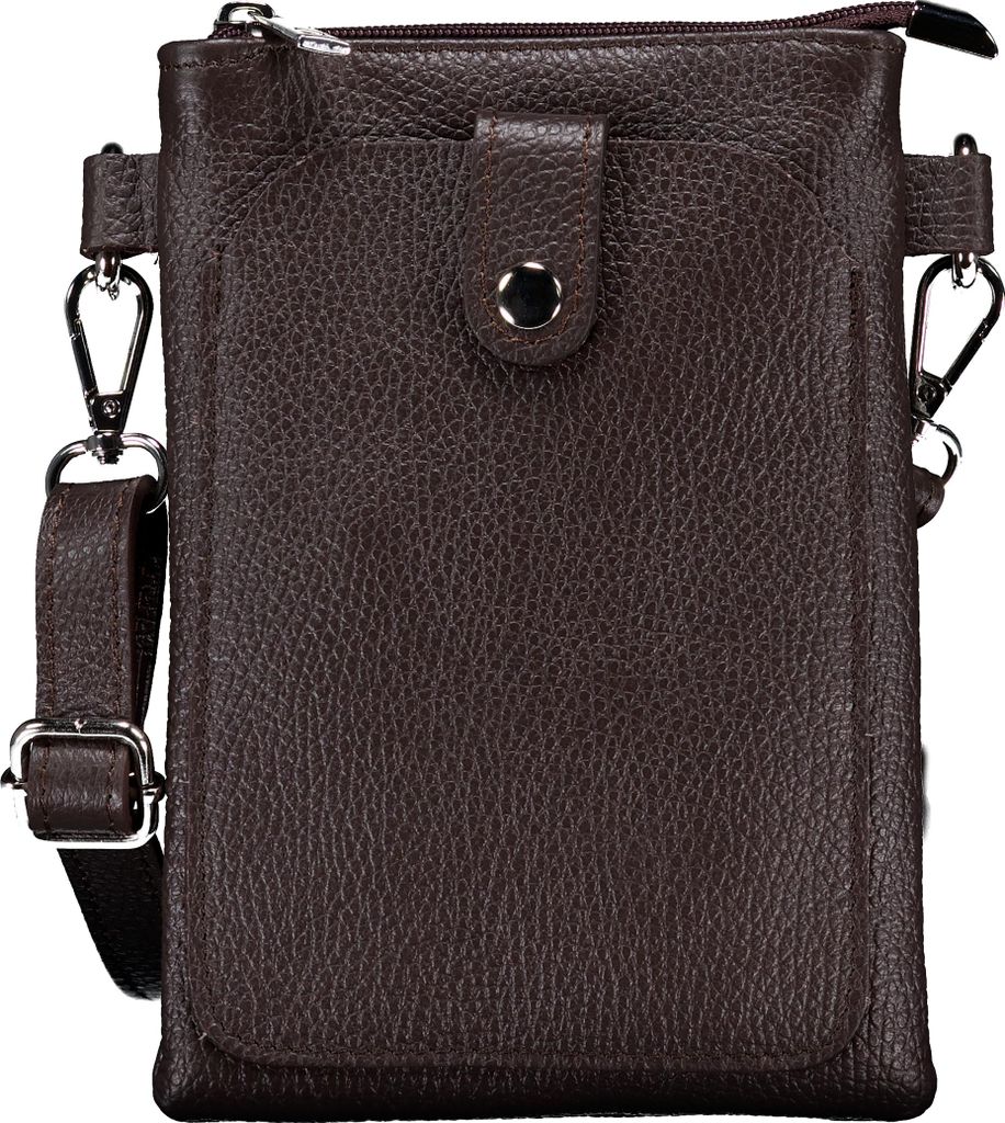 Hausfelder Manufaktur Umhängetasche / Handytasche Braun onesize