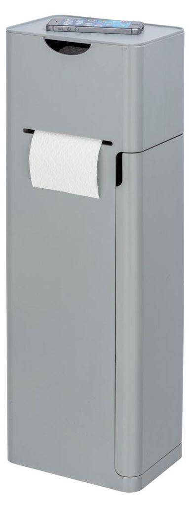 WENKO 6 in 1 WC-Garnitur 'Imon' in mattgrau Produktbild 