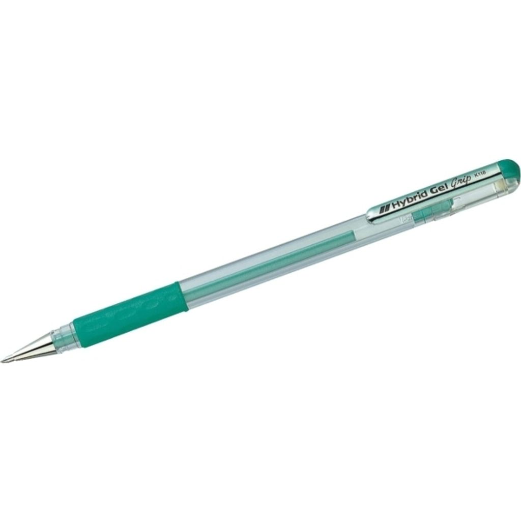 Pentel K118-MD Metallic Gelstift Hybrid Gel Grip 0,4 mm grün