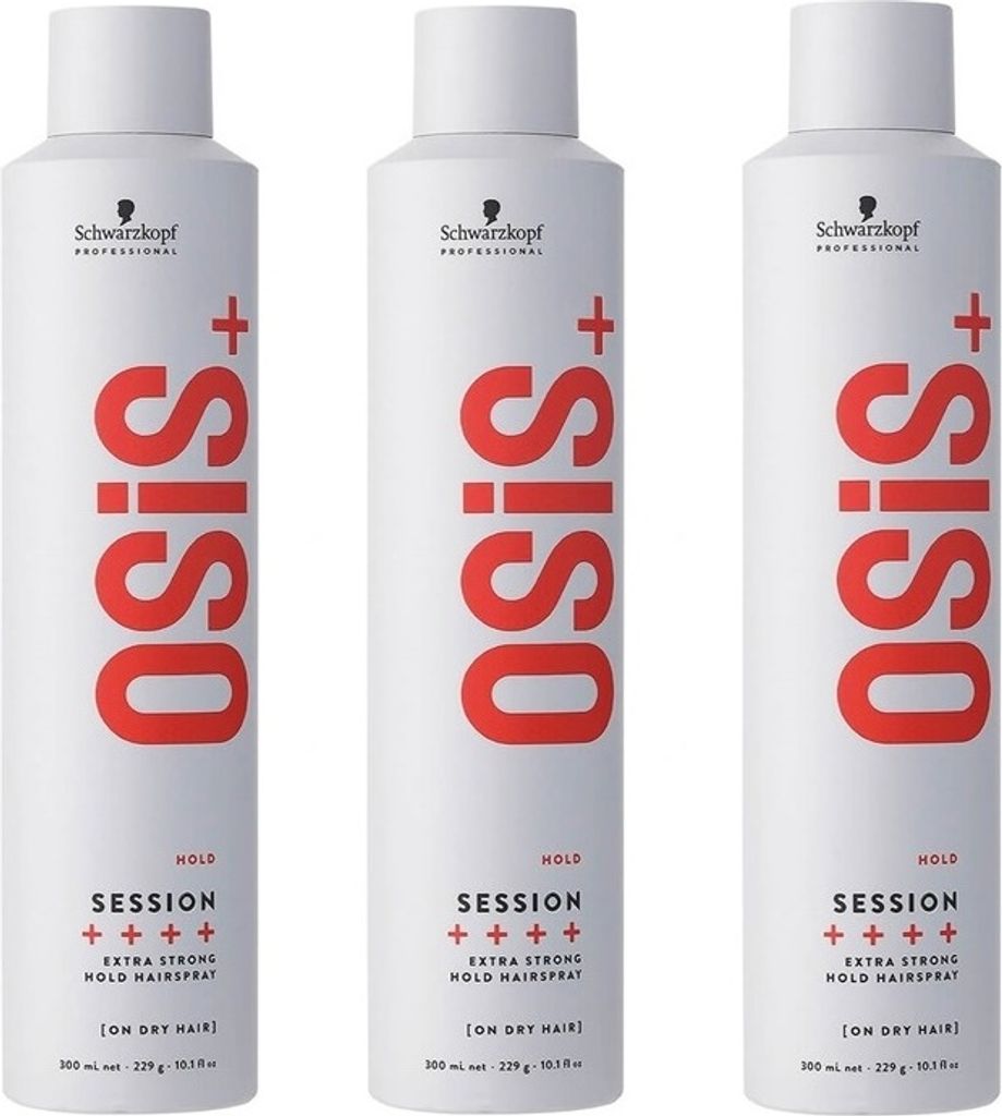 Schwarzkopf Osis Session Extra Strong Hold Hairspray 3x300ml