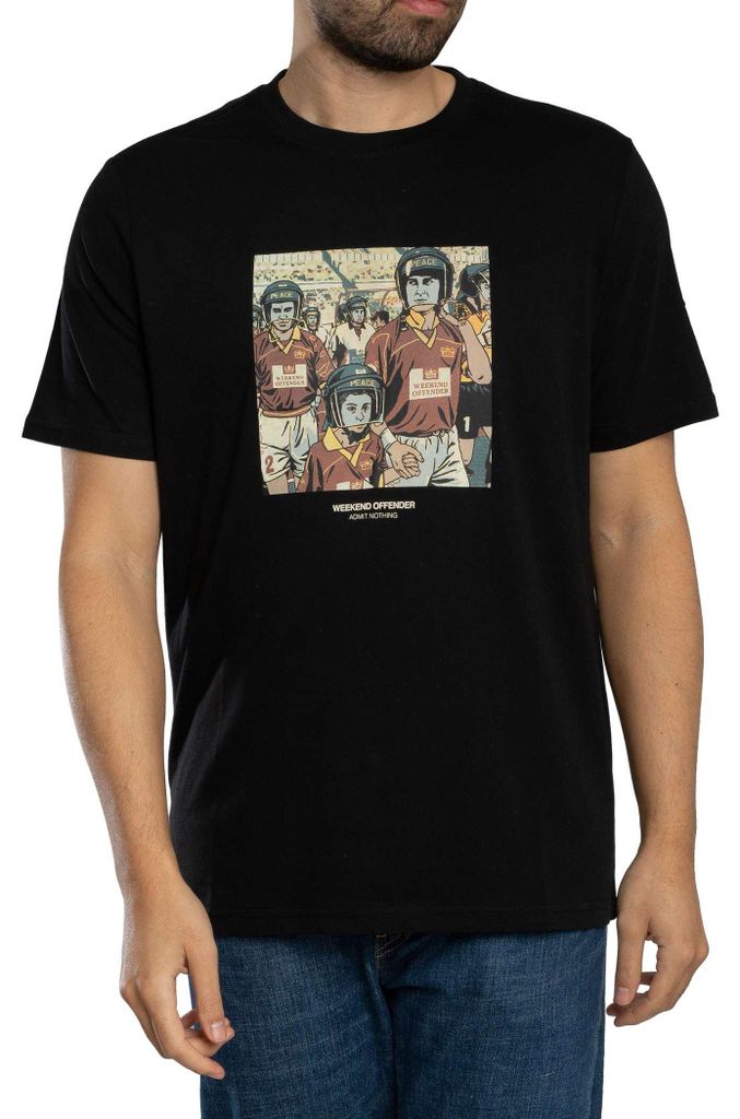 Weekend Offender Roma Grafik-T-Shirt, Schwarz XL