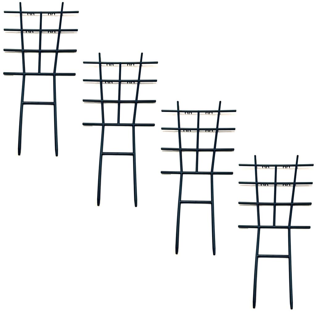 4er Set Rankgitter Kunststoff 42cm | Rankhilfe Blumenkasten Produktbild 