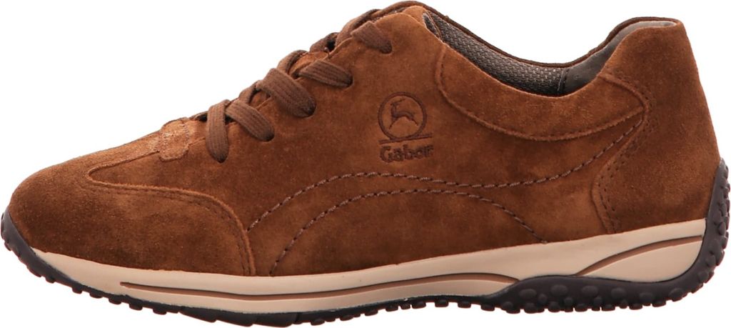 Gabor Comfort Florenz sportlicher Schnürer Braun in Gr. 42