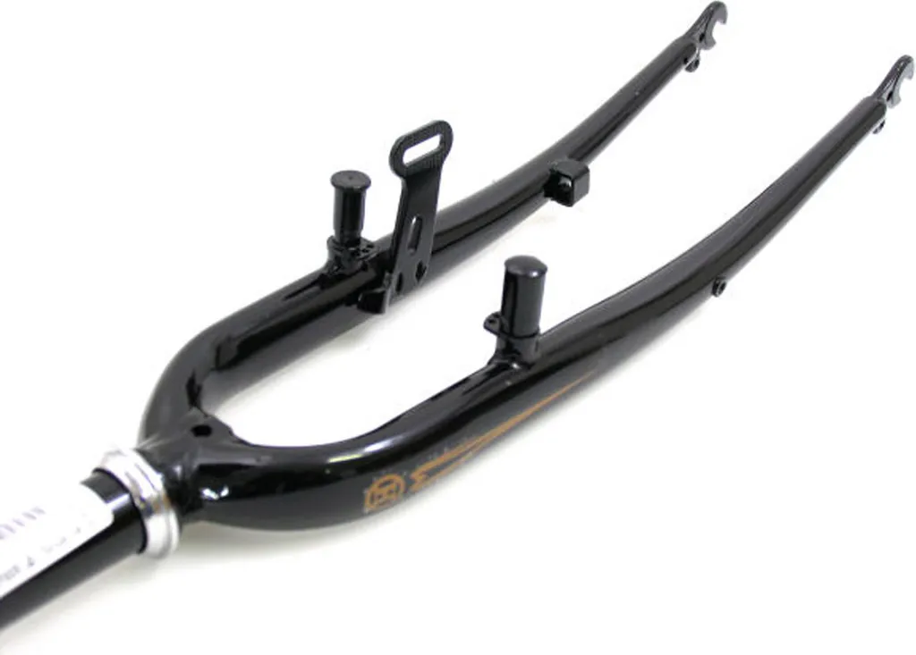 Fourche Hulzebos 28 pouces noire 1 pouce fixe pour vélo robuste ATB