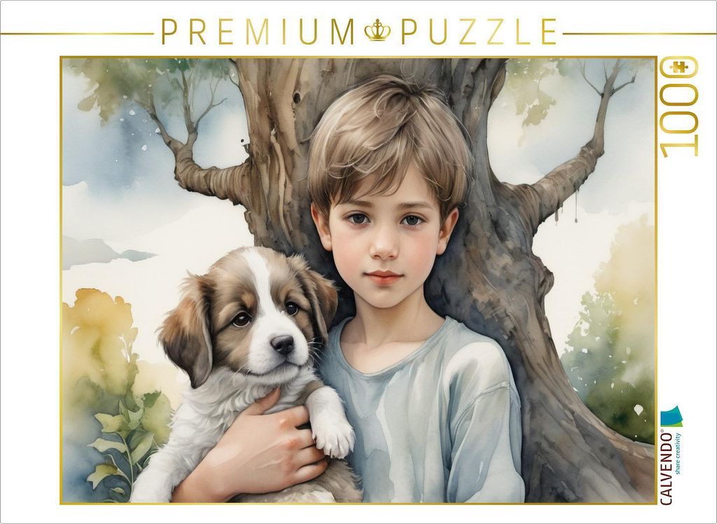 CALVENDO Puzzle Mein bester Freund | 1000 Teile Lege-Größe 64x48cm Foto-Puzzle für glückliche Stunden