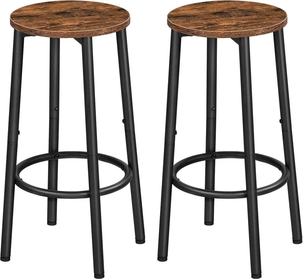 Tabouret de Bar Stable Gain de Place pour Petite Cuisine - Lot de 2