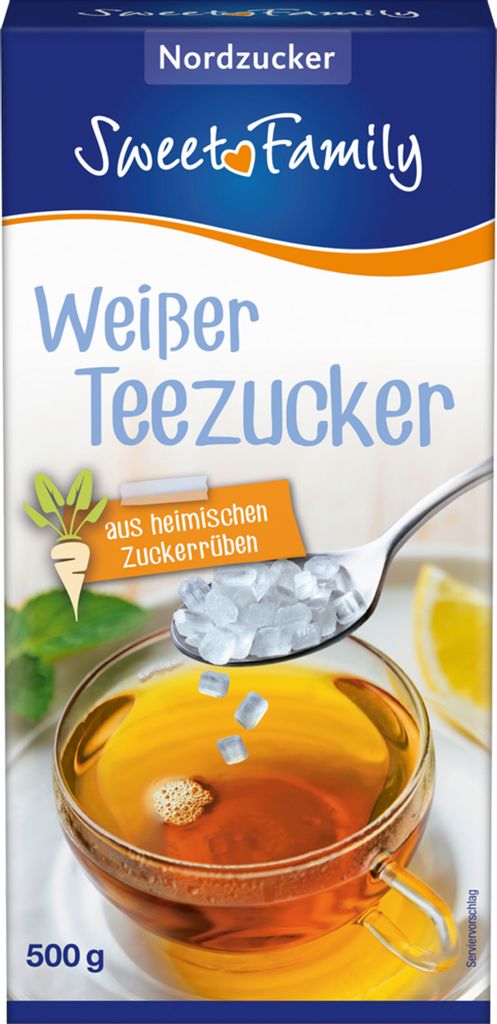 Nordzucker Sweet Family cukier do białej herbaty 500g Zdjęcie produktu 