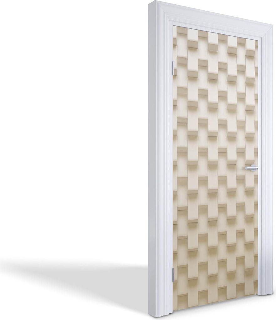 Selbstklebende Türfolien Kreativ Türtapeten Wandsticker - Geometrische Wand - 75 x 205 cm