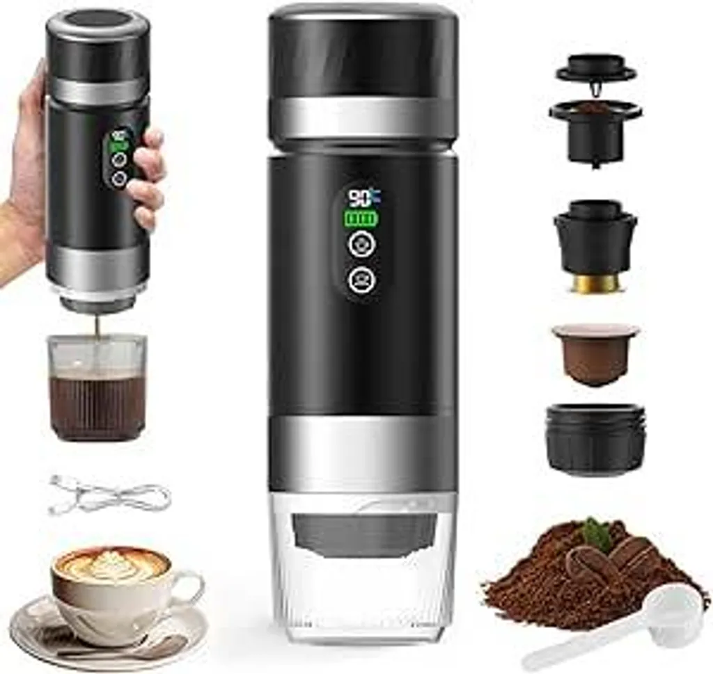 Fini le café froid en voyage - Machine expresso portable Outin électrique
