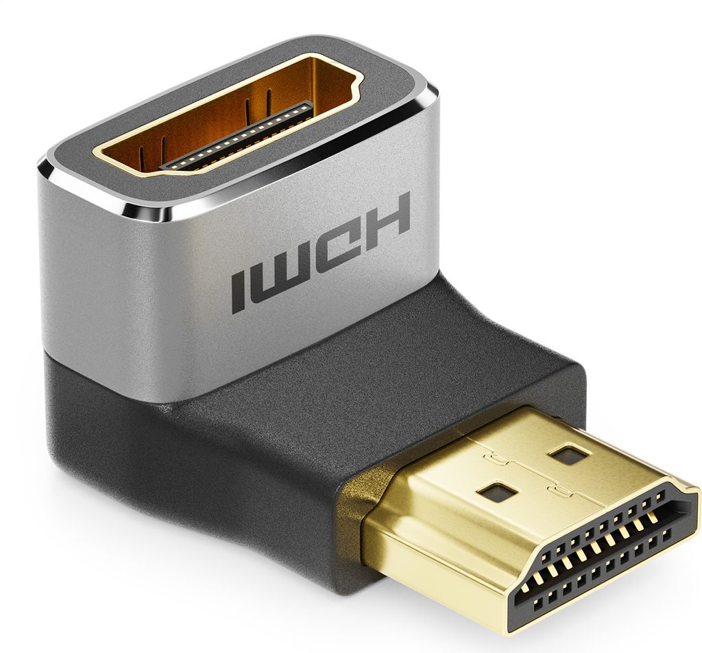 deleyCON HDMI Adapter Kupplung Verbinder 90° Winkel 8K@60Hz Produktbild 
