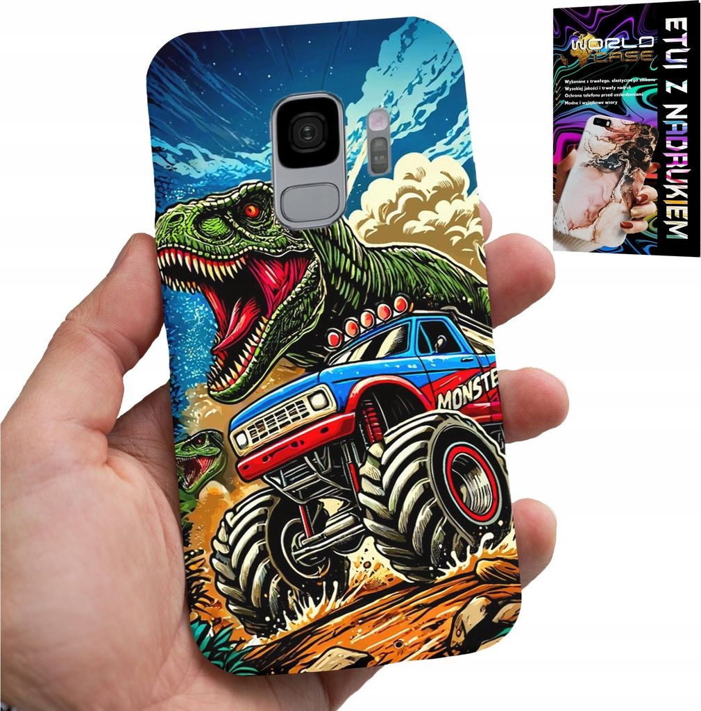 Fall Für Samsung Galaxy S9 -Dinosaurier In Monstertruck Designs Für Kinder