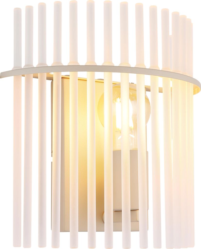 GLOBO Lighting Wandleuchte GORLEY BH 25x26 cm beige Wandlampe