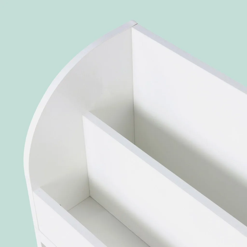 Étagère bibliothèque pour petits avec 4 cubes et double porte-livres - 6