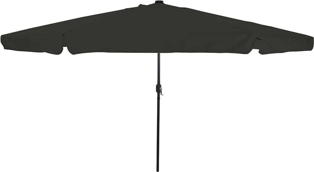 Design New Gartenparasol Schwarz 395 x 395 x 245 cm Polyester und Stahl - Sonnenschirme Möbel2025 CHY6472864 1parcel