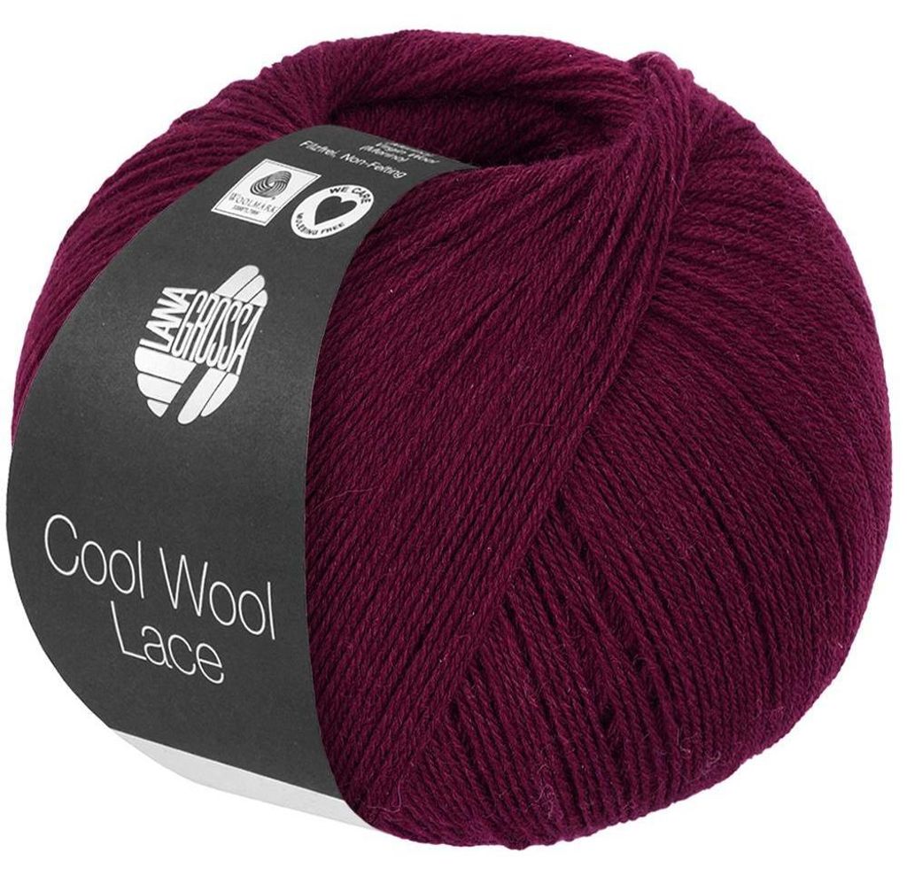 Lana Grossa - Cool Wool Lace 0060 bordeaux Produktbild 