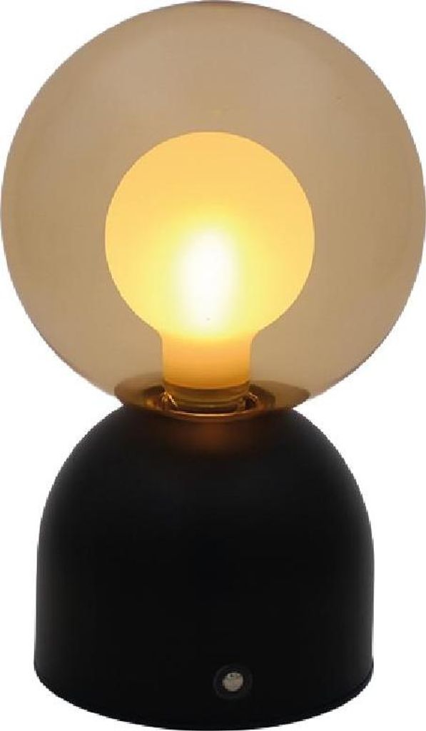 Luxus - Touch-Tischlampe - Lina - Schwarz - H20 x Ø12