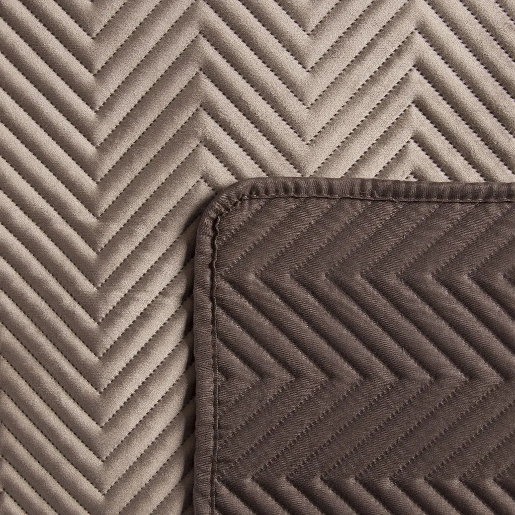 Couvre-lit gaufré Sofia Eurofirany 200x240 cm marron texture premium
