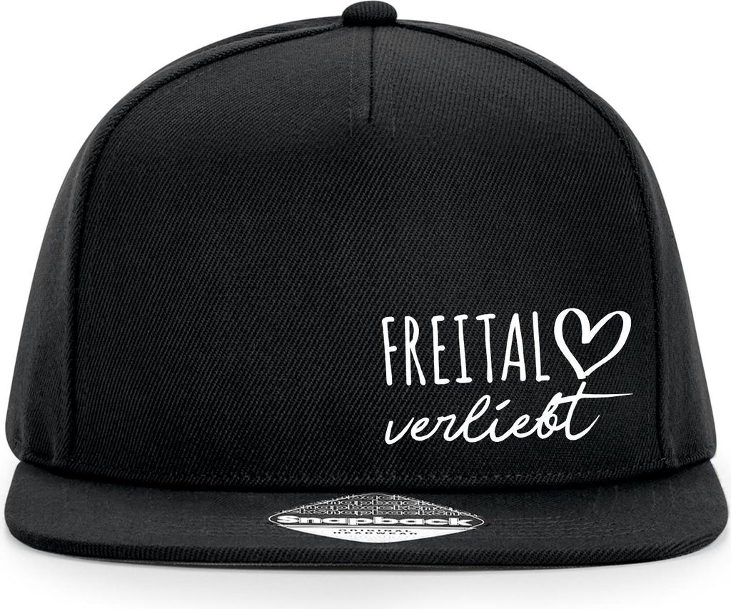 Huuraa Cappy Mütze Freital verliebt Black Polyester Snapback Kappe Geschenkidee