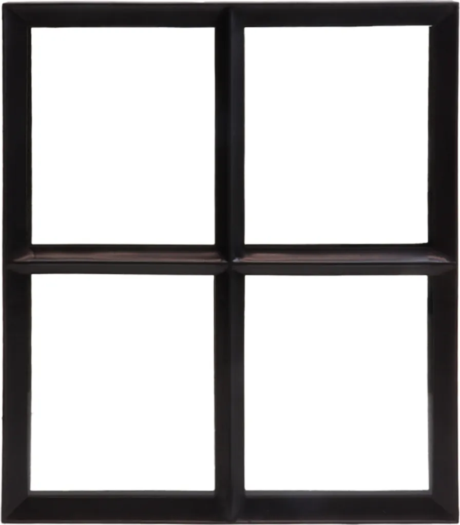 Châssis fixe en acier noir 500x600 mm - Fenêtre style atelier verrière