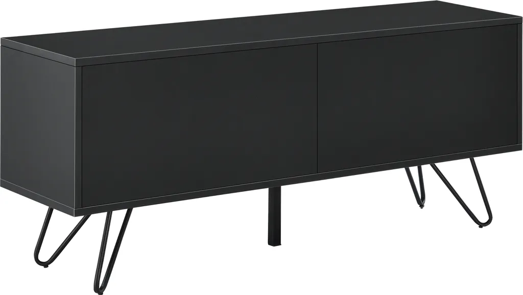 Sideboard Bollebygd Noir avec 2 Portes d'Armoire 46,5x110x30cm Chic