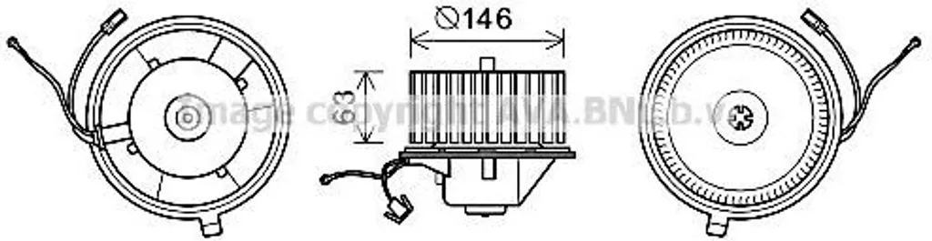Moteur Ventilateur Habitacle Haute Performance pour VW Golf III et Vento