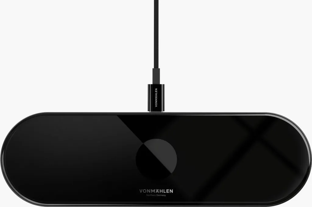 Chargeur Qi Aura Home Vonmaehlen Noir - Station de Recharge Sans Fil