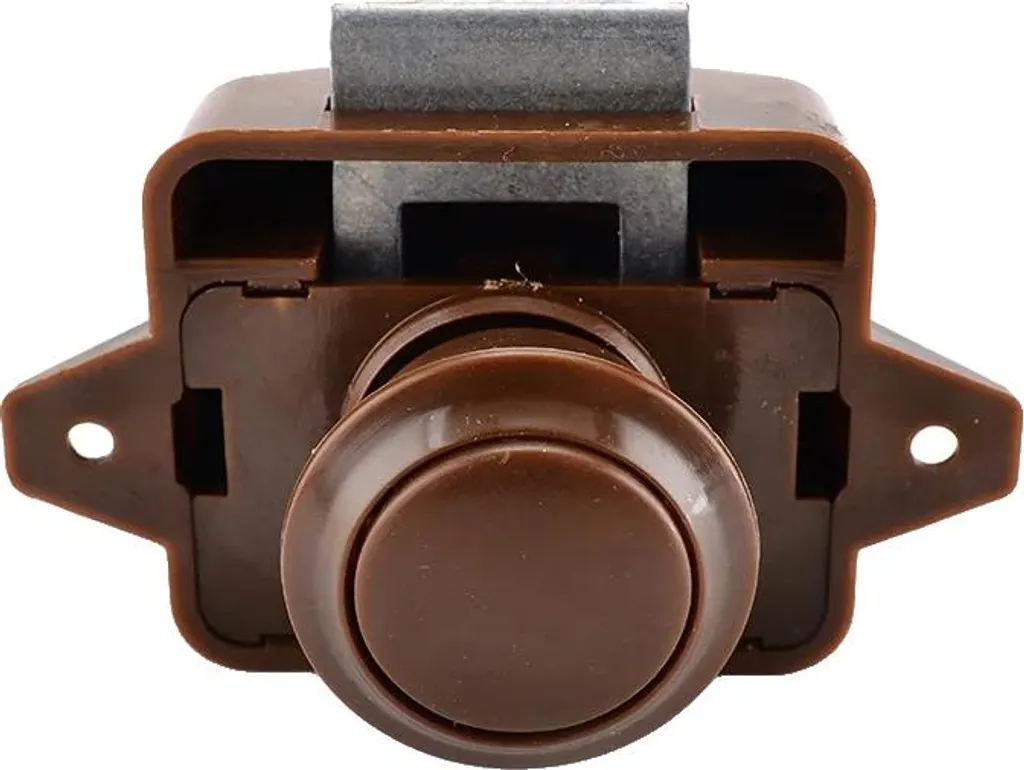 Serrure de meuble 26 mm marron contre les ouvertures intempestives