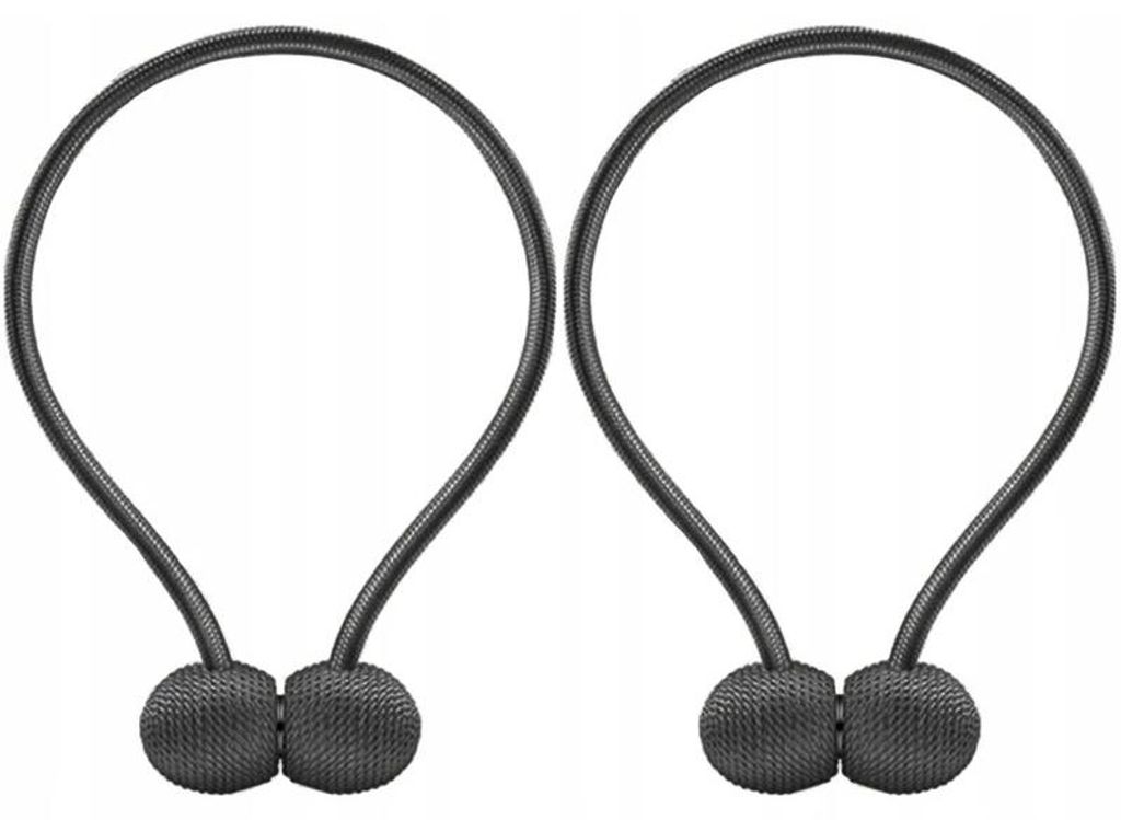 Verk 01848 Magnetická spona na závěsy 2 ks černá Obrázok produktu 