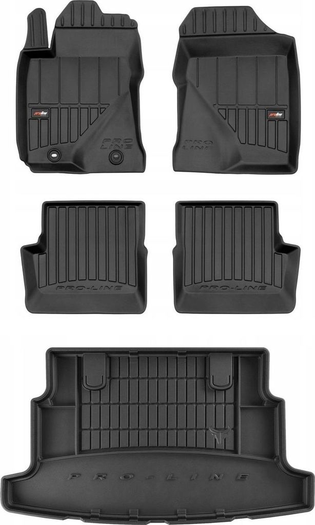 SET 3D Gummimatten Toyota Corolla 9 E120 HB 2002-2007