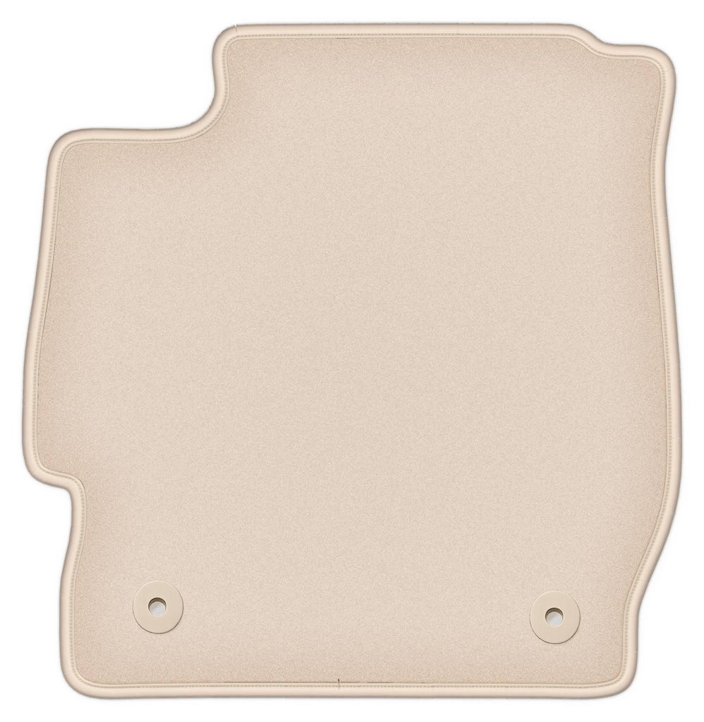 DURBAN Beige Velours-Fahrerfußmatte für Ford Puma II Crossover (2017-)