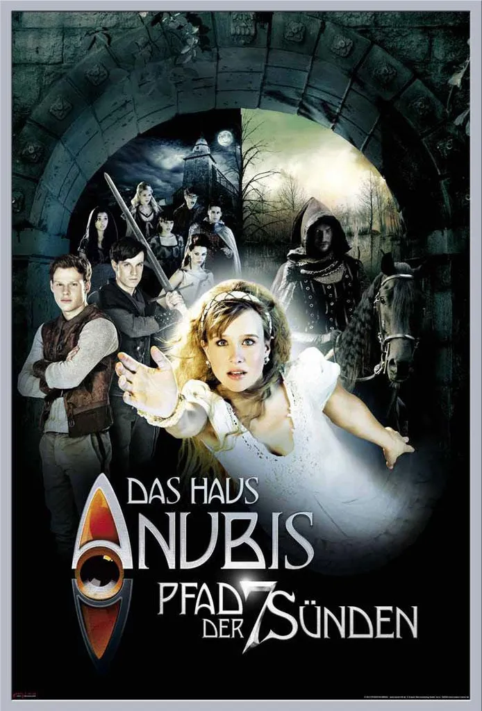 Affiche Anubis Le Chemin des 7 Péchés avec Cadre Acrylique Anti-Poussière