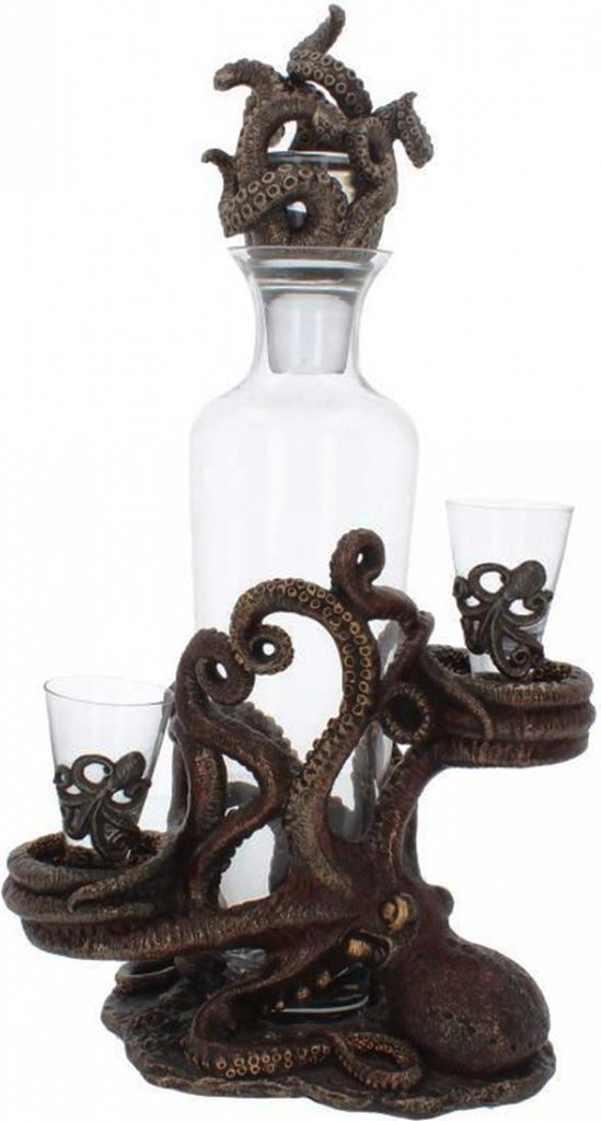 Tentacle Temptation Octopus Flaschen & Schnapsglashalter 40cm