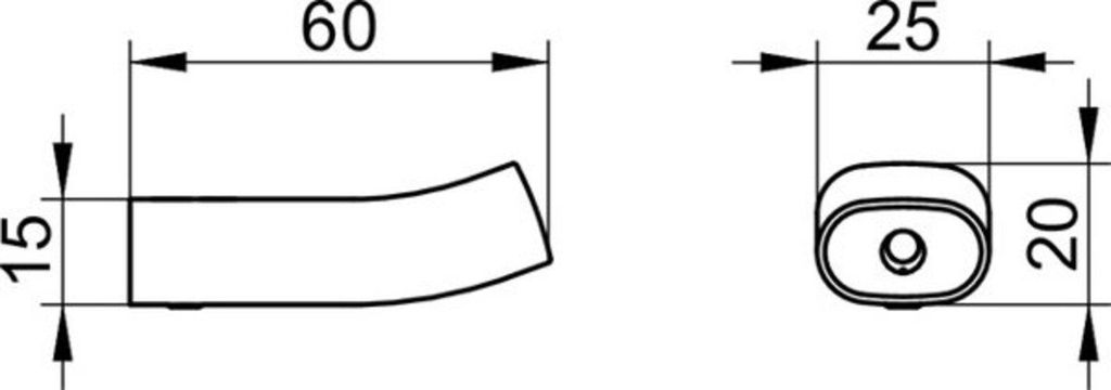 KEUCO EDITION 400 Handtuchhaken, 60 mm, 11514010000