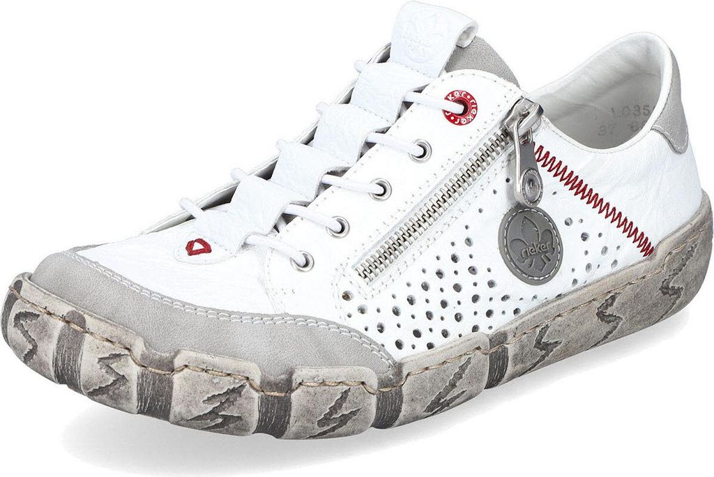 Rieker Damen Low-Top Sneaker L0355, weiß, 38 EU / 5 UK Produktbild 