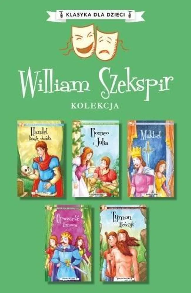 Livre Shakespeare pour enfants Coffret de 5 volumes Classiques illustrés