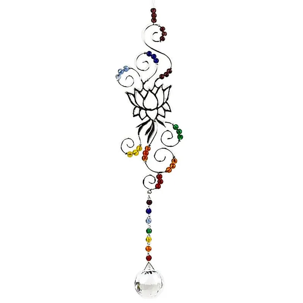 Pendentif Lotus Feng Shui 20 cm - Symbole de Pureté et Harmonie Zen