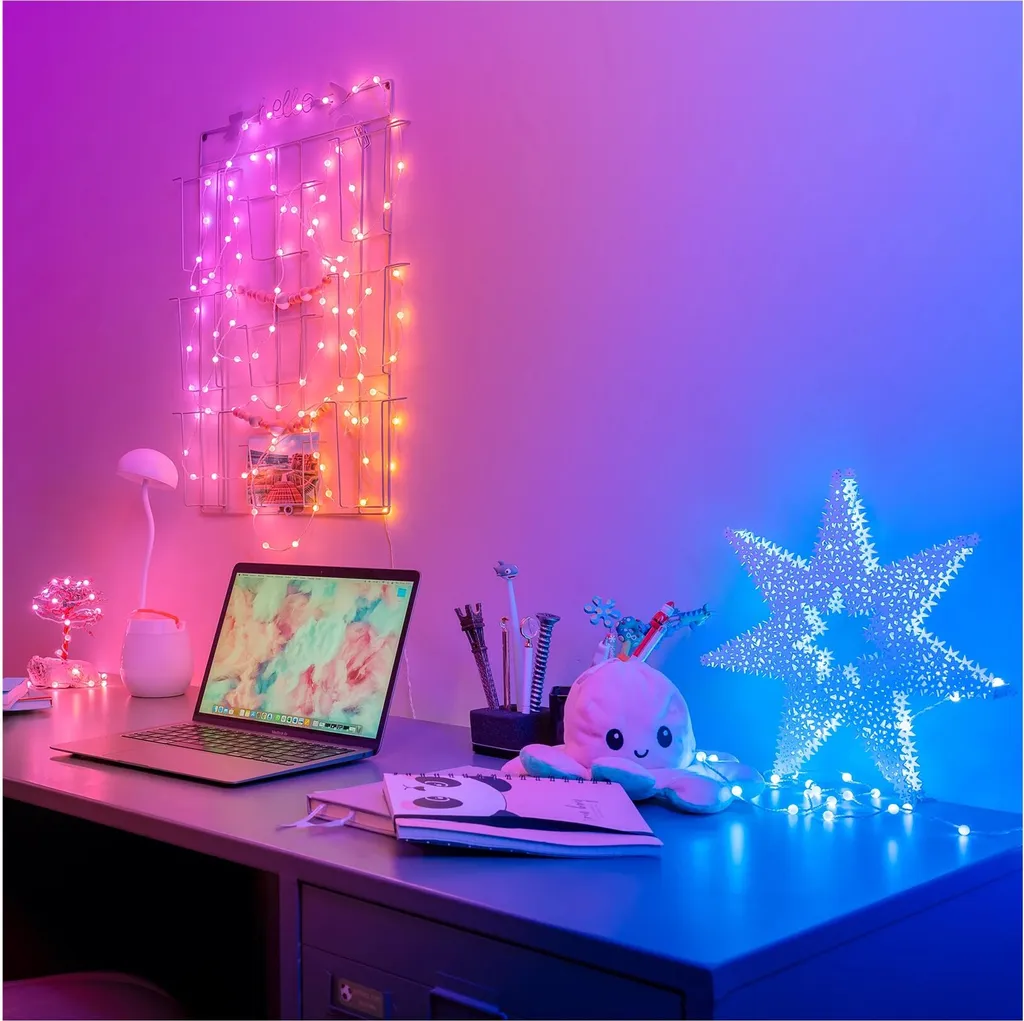 Twinkly Strings USB-C Pearls Guirlande LED Connectée Wi-Fi Bluetooth - 12