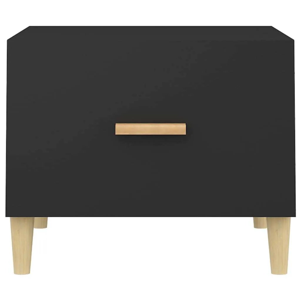 2 Tavolini da Caffè Neri 50x50x40 cm - Complementi d'Arredo Minimal - 9