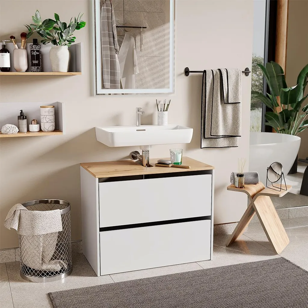 Aménager une salle de bain moderne avec le meuble Vicco Viktor 80cm
