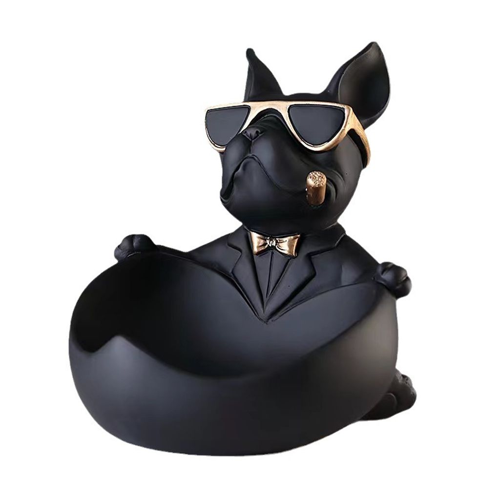 Französische Bulldogge Aufbewahrung – Dekorative Figur als Produktbild 