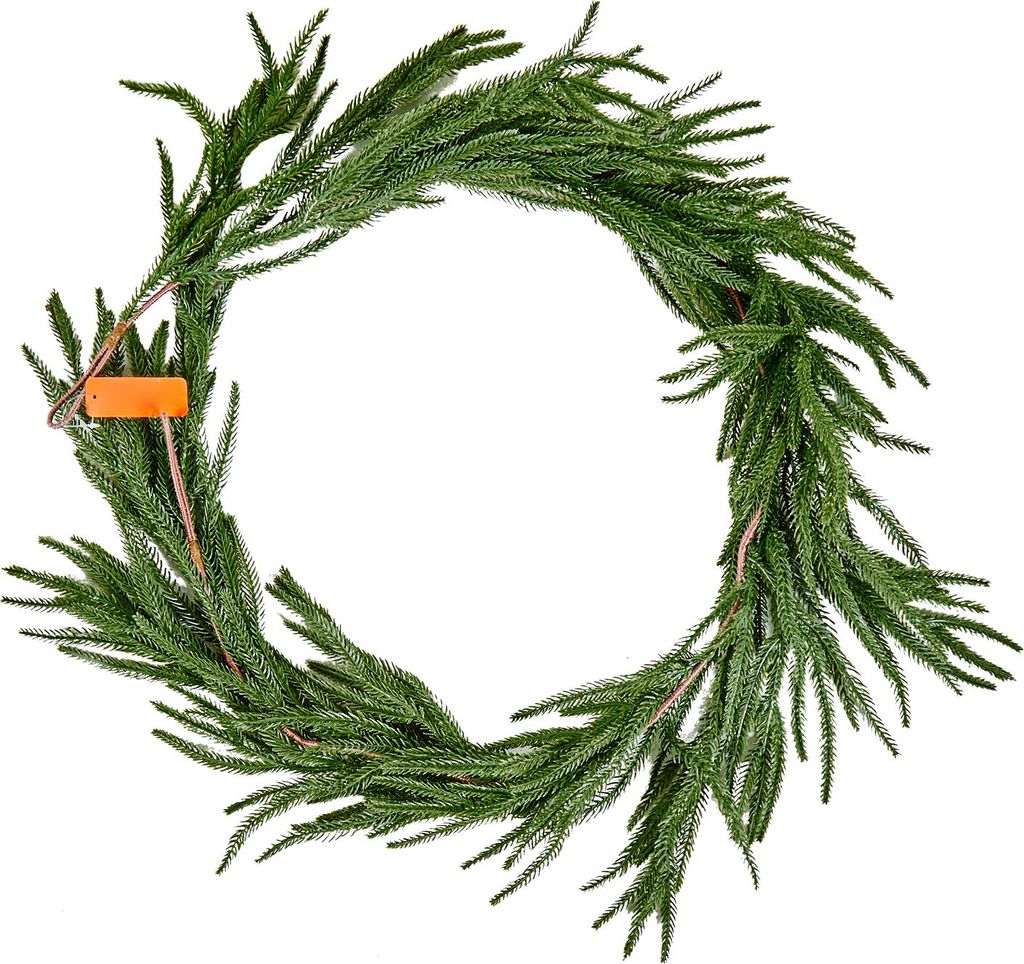 SucceBuy Weihnachtsgirlande, 1524 mm, realistische Norfolk-Kieferndekoration, künstliche Tannengirlande, ideal für festliche Dekorationen im Inne...