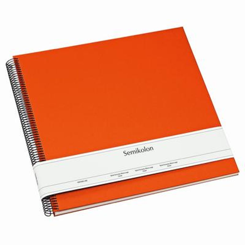 Semikolon Spiral Economy Album Large cream orange