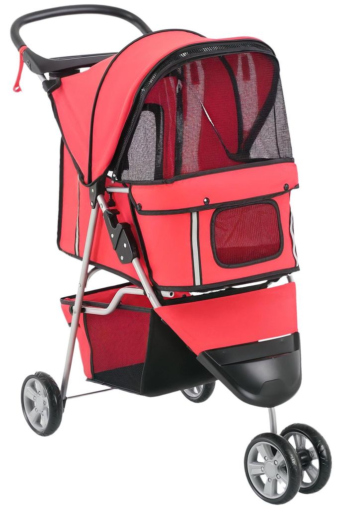 PawHut Hundewagen Hundebuggy Katzenwagen Tierbuggy Pet Produktbild 