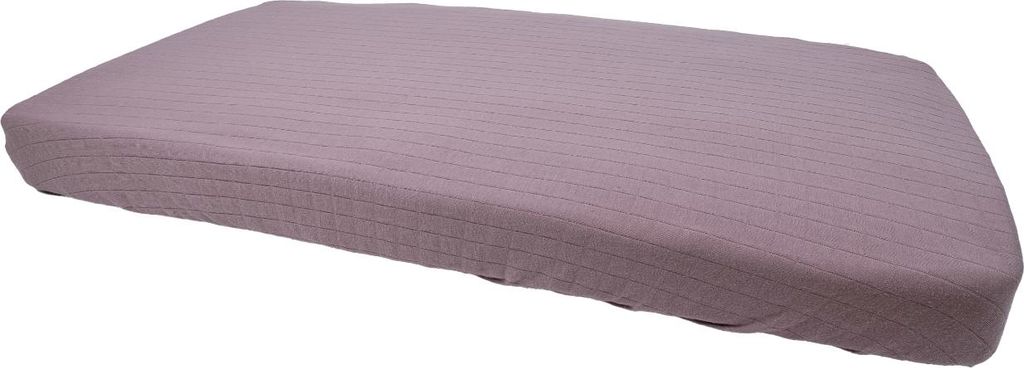 Lodger Slumber Solid Spannbettlaken - 60 x 120 cm - Rose | Babybettwäsche
