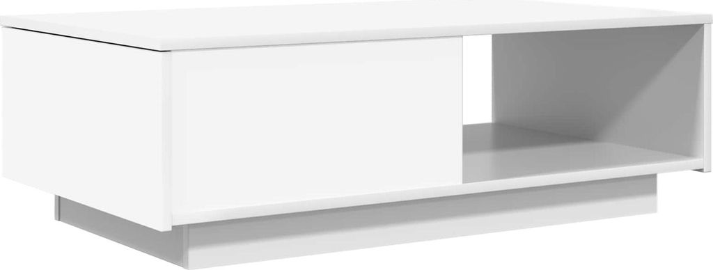 Couchtisch mit Schubladen Weiß 95 x 55 x 31 cm Holzwerkstoff