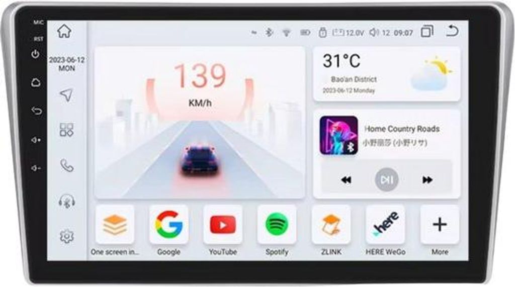 Autoradio mit Bluetooth und CarPlay für Toyota Avensis T25 (2002–2008) – Kompatibel mit Apple und Android – Stereoanlage – Navigationssyst...
