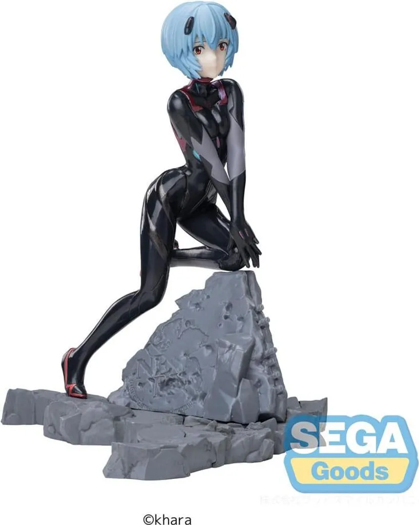 Décoration Figurine Evangelion Rei Ayanami pour Vitrine et Bureau 19 cm PVC