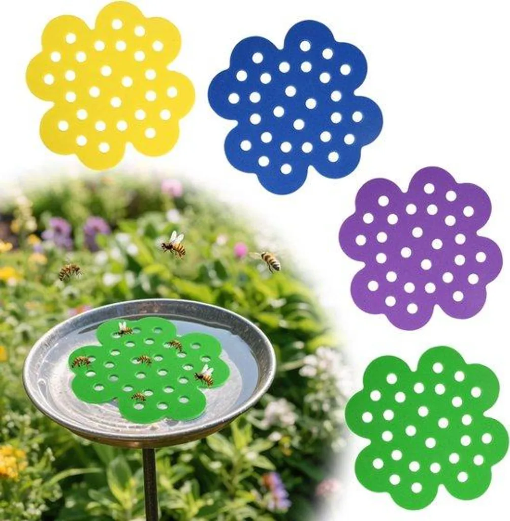 Décoration de bassin lot de 4 papillons colorés flottants pour jardin