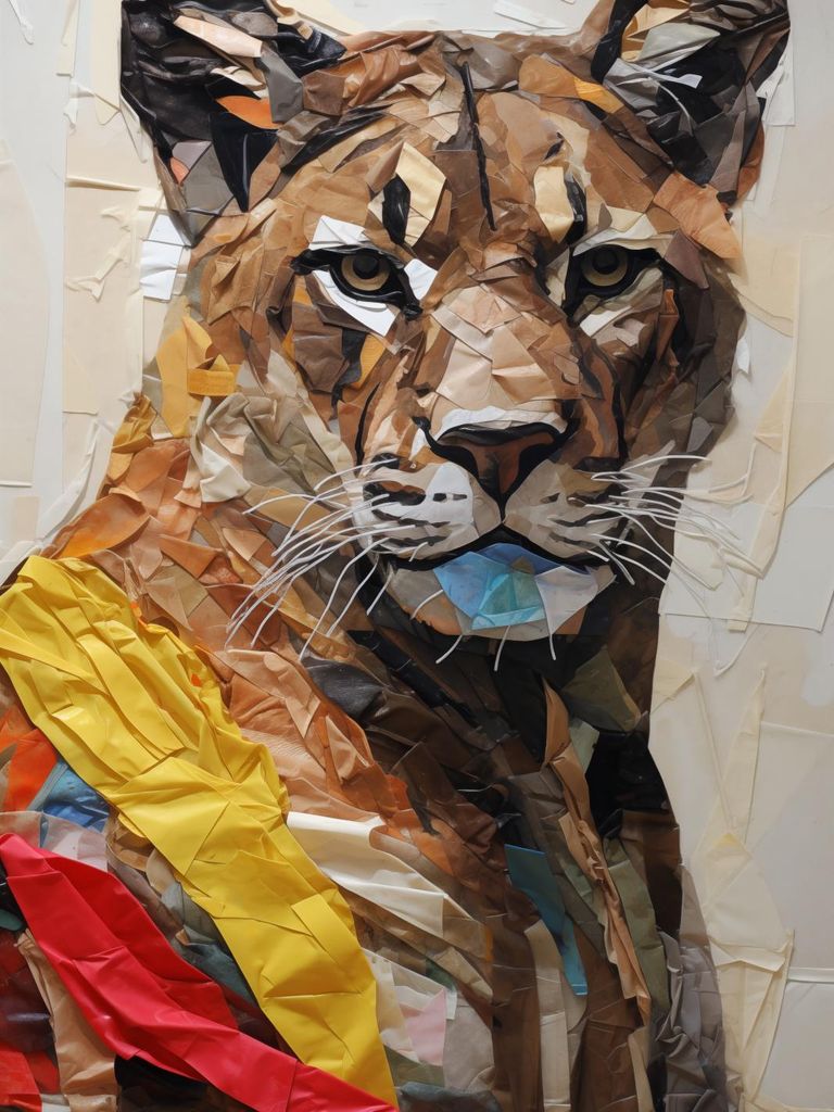 Plakat 30x40cm Papier Tiger